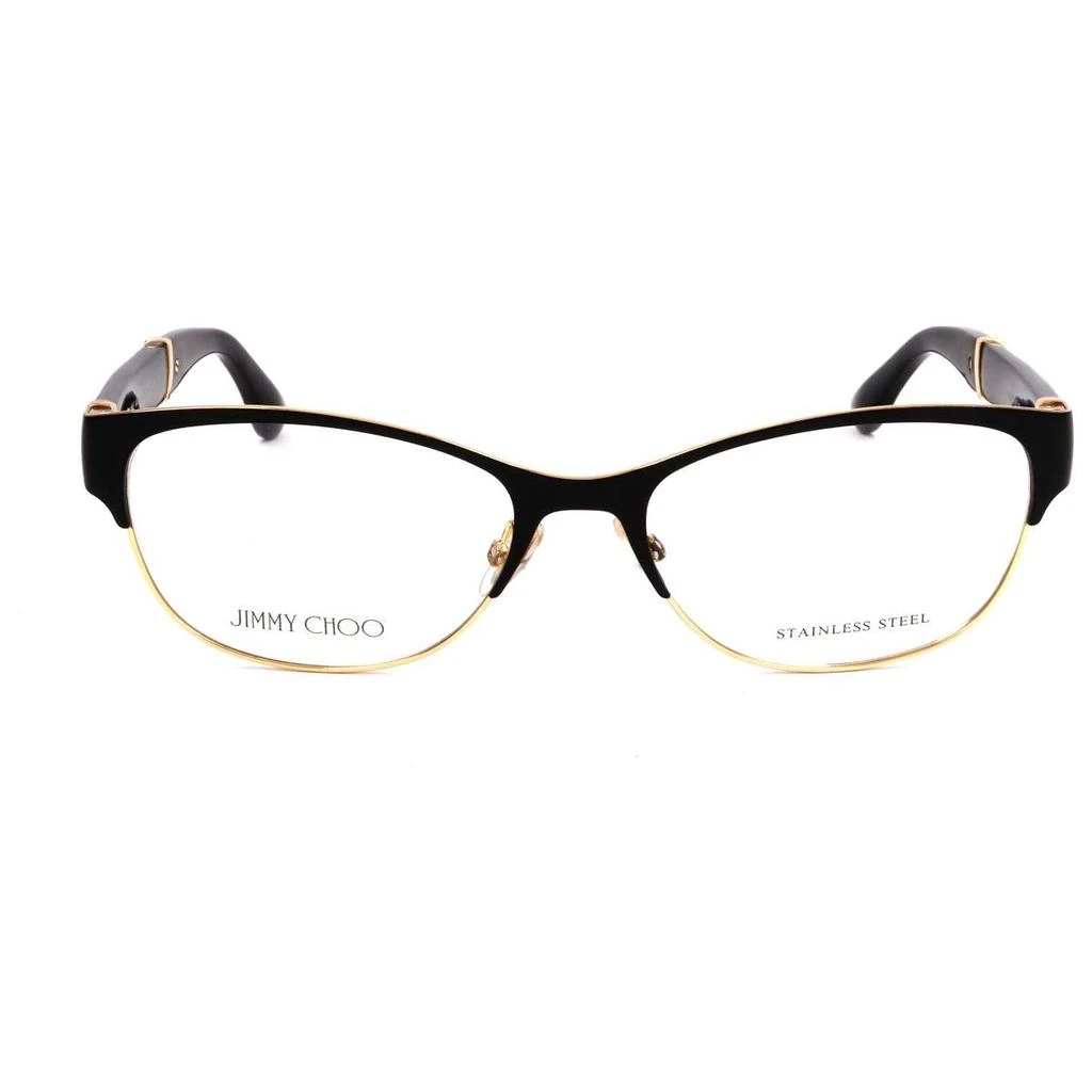 商品Jimmy Choo|Jimmy Choo Women's Black Rectangular Opticals,价格¥596,第3张图片详细描述