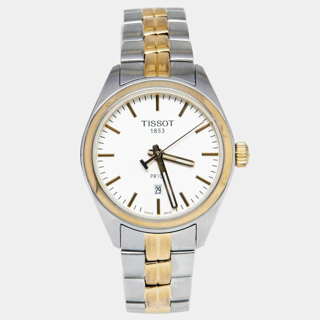商品[二手商品] Tissot|Tissot Silver Two Tone Stainless Steel PR100 T101210A Women's Wristwatch 33 mm,价格¥1315,第1张图片