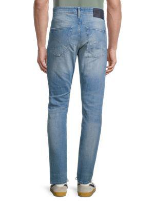 Distressed Slim-Fit jeans商品第2张图片规格展示