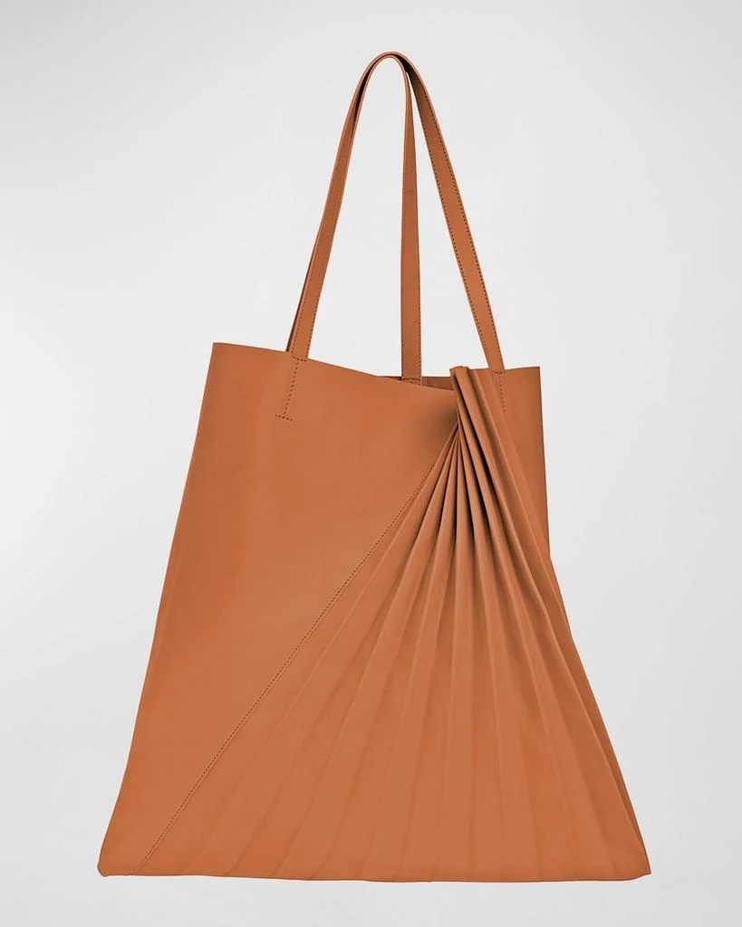 商品Sabrina Zeng|Chiaroscuro Pleated Lambskin Tote Bag,价格¥4441,第1张图片