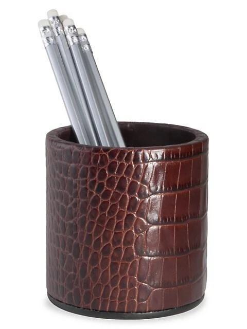 商品Graphic Image|Croc-Embossed Pencil Cup,价格¥508,第1张图片