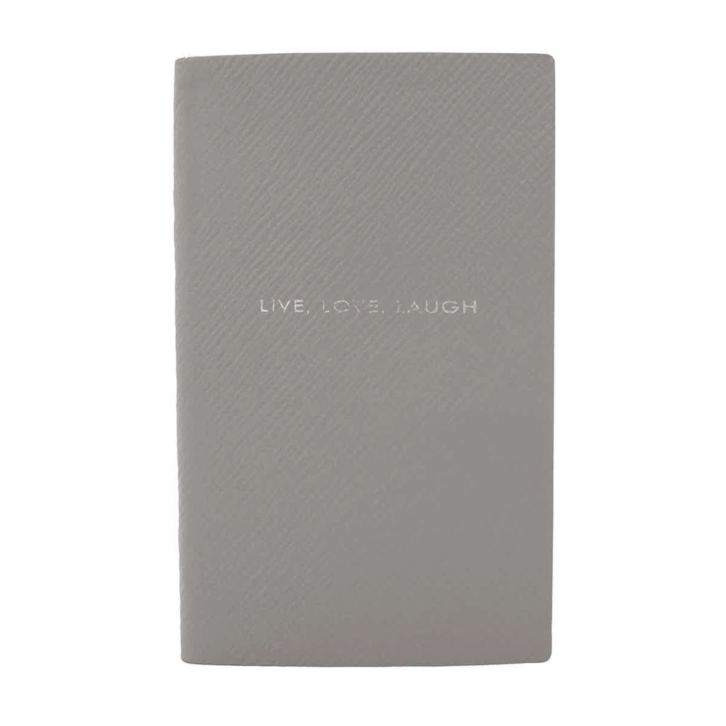 商品SMYTHSON|Smythson Live Love Laugh Panama Notebook In Light Steel,价格¥178,第2张图片详细描述