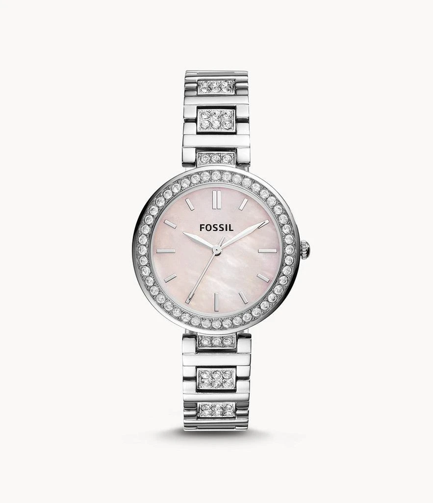 商品Fossil|Women's Karli Three-Hand, Stainless Steel Watch,价格¥378,第1张图片