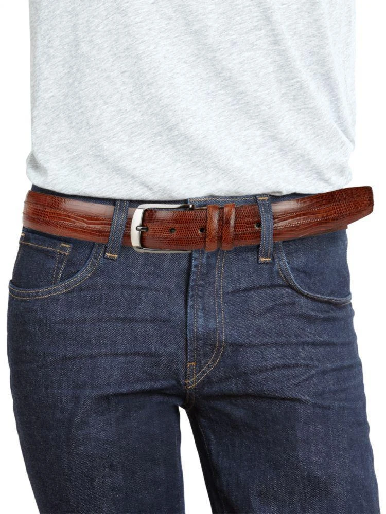商品Mezlan|Mezlan Iguana Leather Belt,价格¥160,第3张图片详细描述