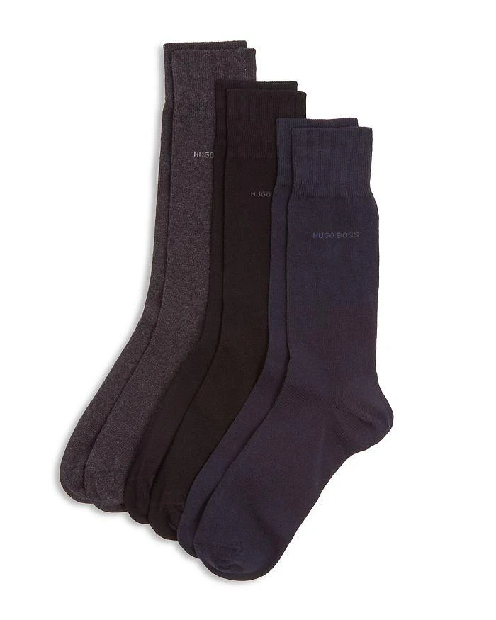 商品Hugo Boss|Unicolor Logo Socks - Pack of 3,价格¥210,第2张图片详细描述
