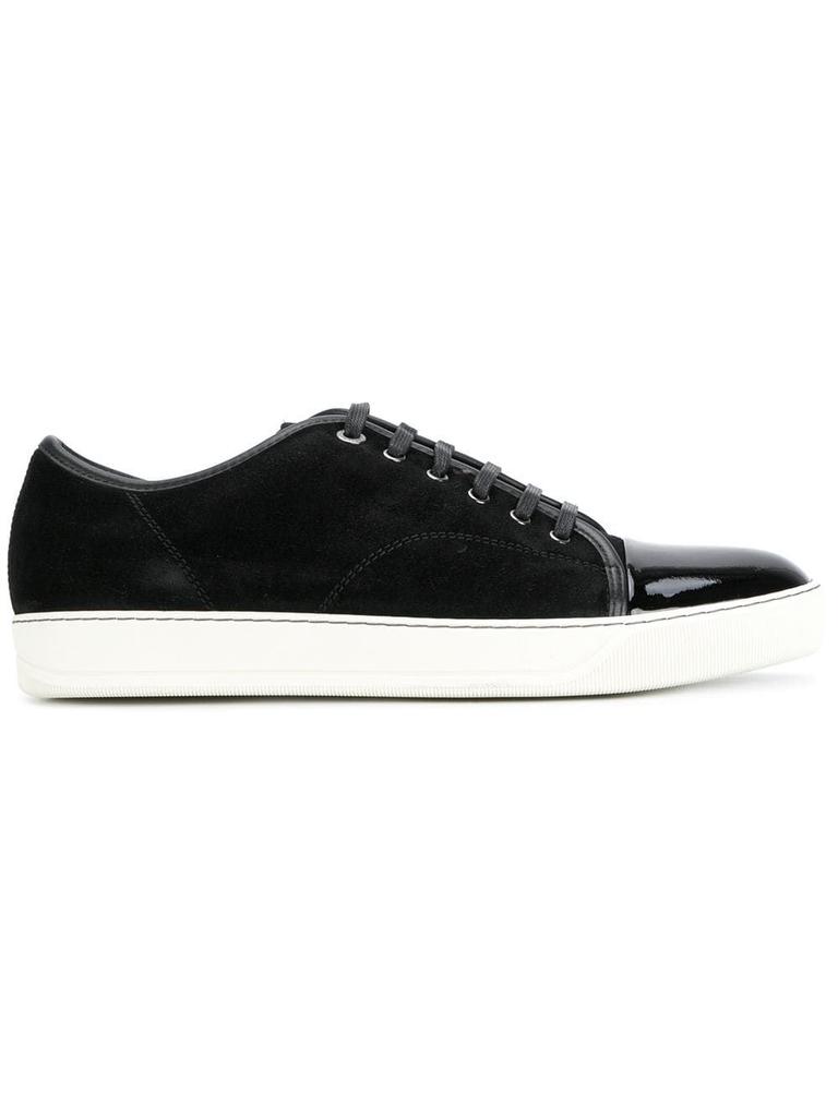 Lanvin Men's  Black Leather Sneakers商品第1张图片规格展示