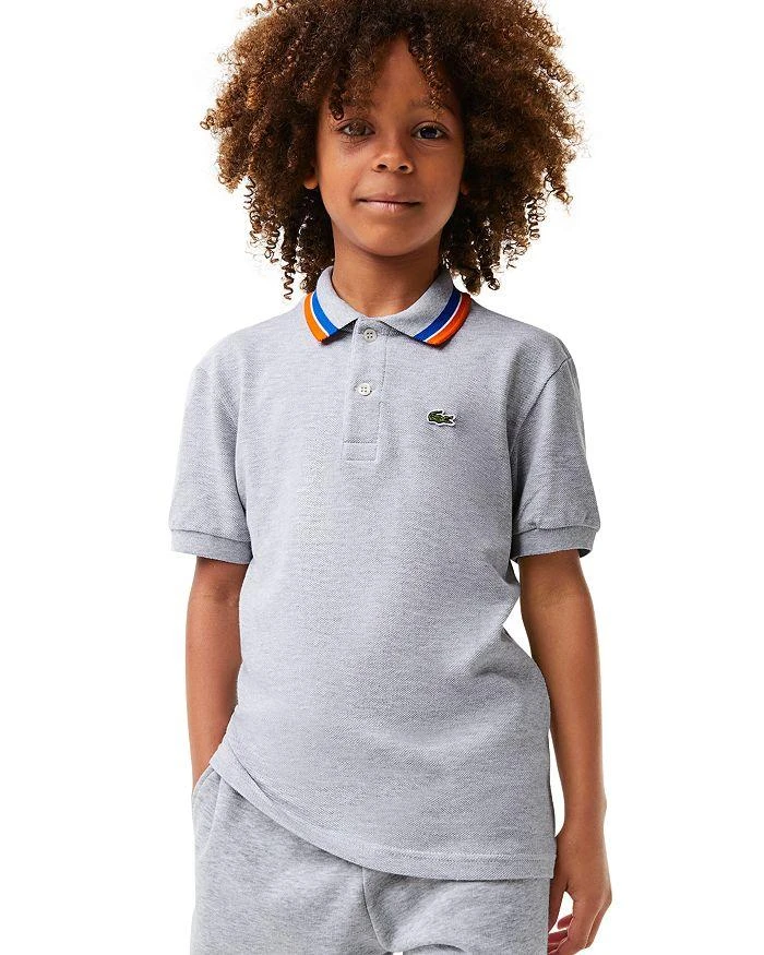 商品Lacoste|Boys' Pique Tipped Polo - Big Kid,价格¥489,第4张图片详细描述