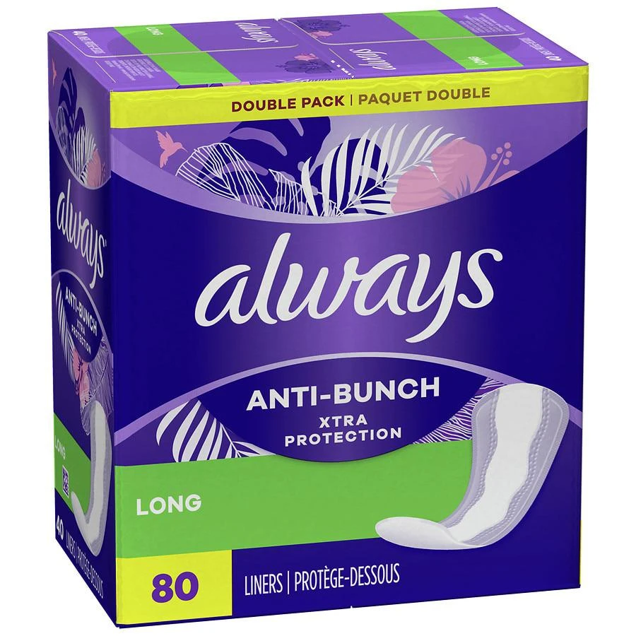 Anti-Bunch Xtra Protection Daily Liners Unscented, Long Absorbency 商品
