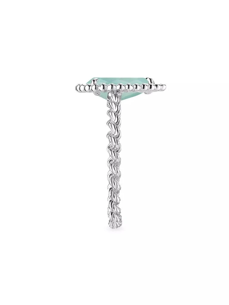 商品Boucheron|Serpent Bohème 18K White Gold & Aquaprase Small Ring,价格¥18509,第4张图片详细描述