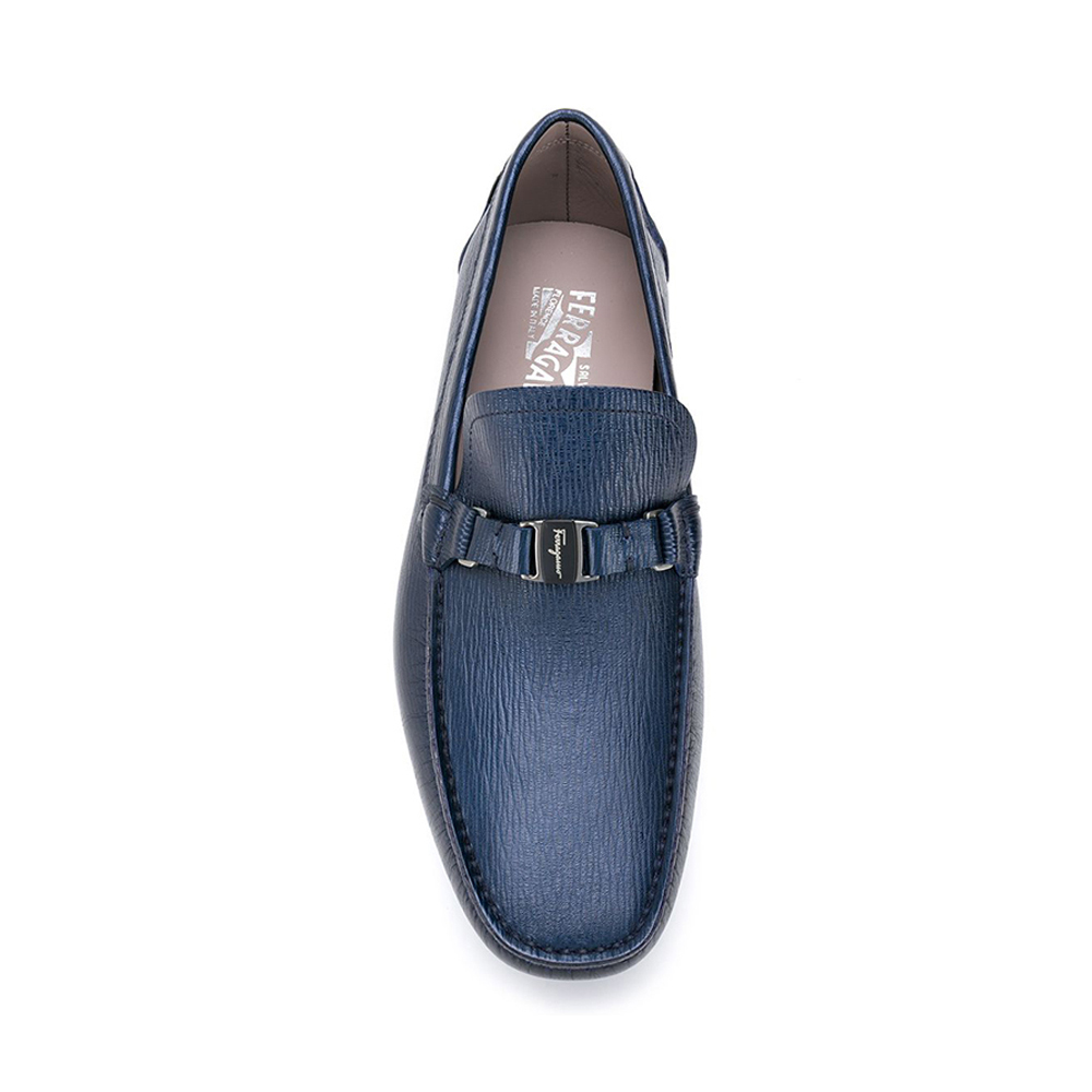 SALVATORE FERRAGAMO 菲拉格慕 男士蓝色便鞋 02-B523-709327商品第2张图片规格展示