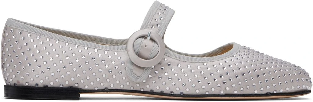 商品Repetto|灰色 Georgia Strass 玛丽珍鞋,价格¥2369,第1张图片
