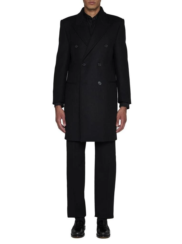 商品Yves Saint Laurent|Saint Laurent Coats & Jackets in Black,价格¥16325,第2张图片详细描述