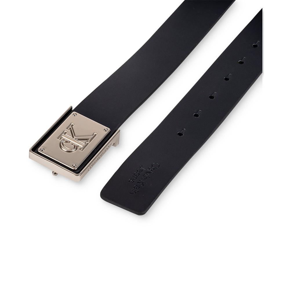 商品Calvin Klein|Men's CK Plate Plaque Belt,价格¥193,第5张图片详细描述