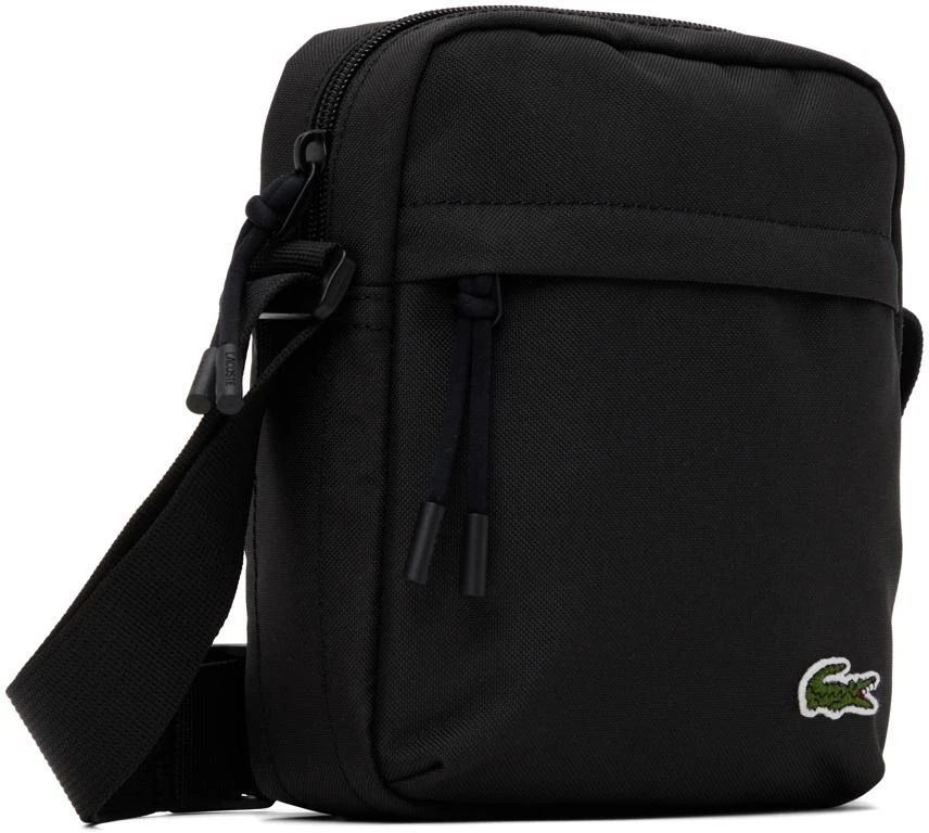 商品Lacoste|Black Zip Crossover Messenger Bag,价格¥544,第2张图片详细描述