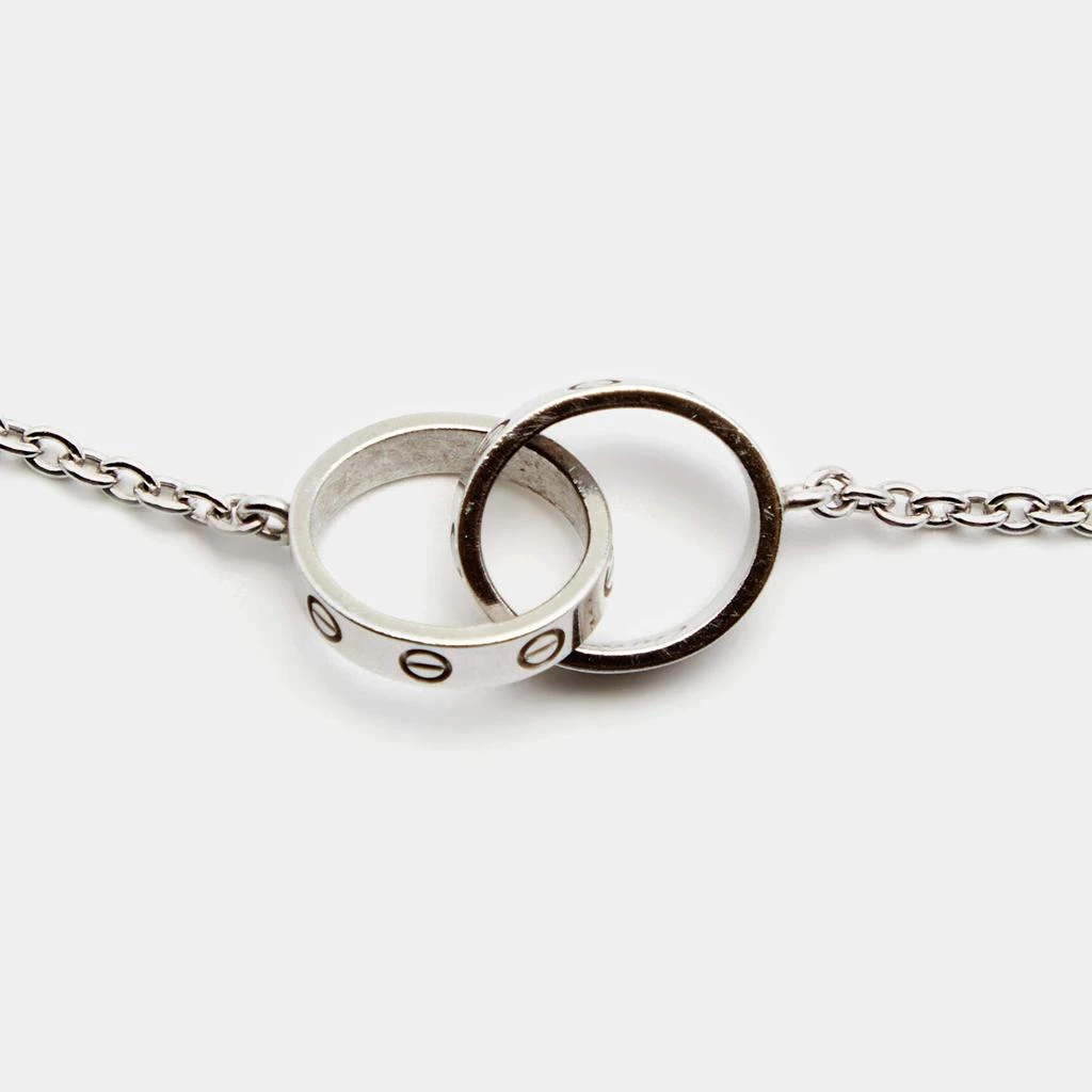 商品[二手商品] Cartier|Cartier Love Interlocking Loops 18k White Gold Necklace,价格¥10741,第3张图片详细描述