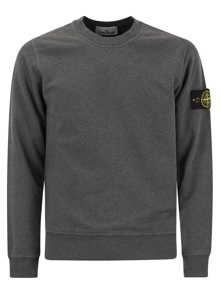 商品Stone Island|Stone Island Compass Patch Crewneck Sweatshirt,价格¥1591,第1张图片