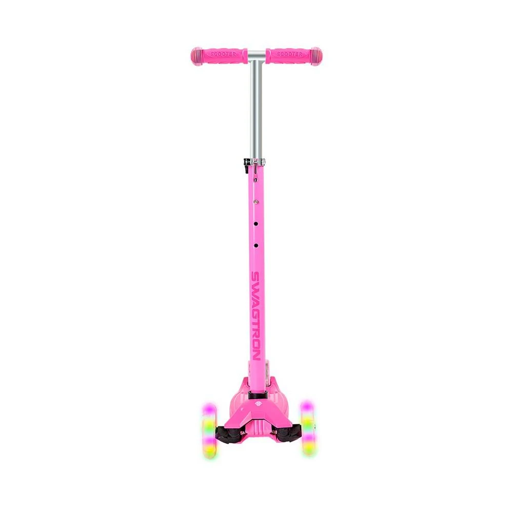 商品Swagtron|K5 3-Wheel Kids Scooter with Light-Up Wheels,价格¥374,第3张图片详细描述