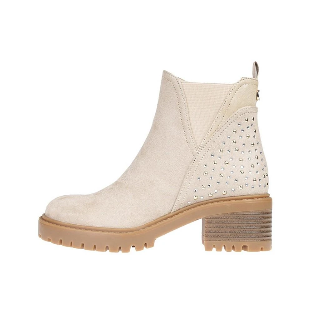 Little Girls Chelsea Casual Ankle Boots with Rhinestones and Flat Studs 商品