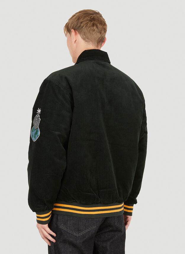 Letterman Jacket in Black商品第4张图片规格展示
