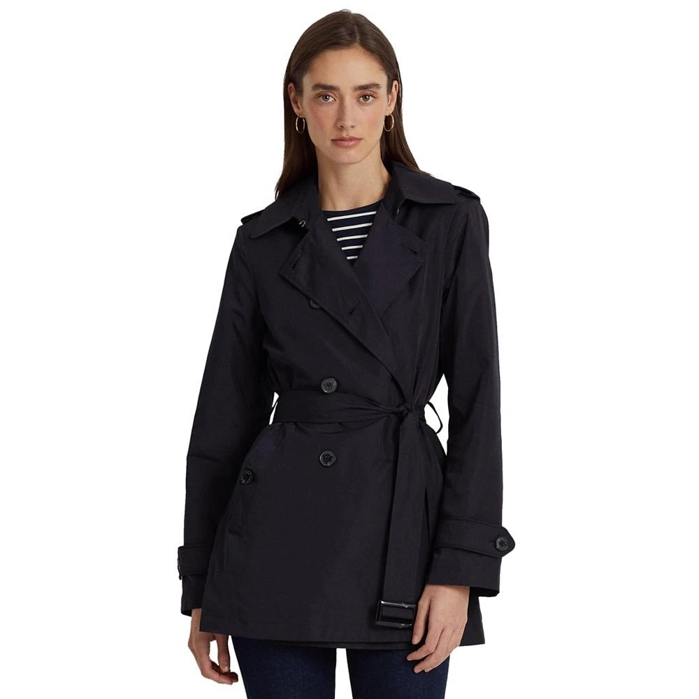 商品Ralph Lauren|Women's Petite Double-Breasted Trench Coat, Created for Macy's,价格¥1646,第4张图片详细描述