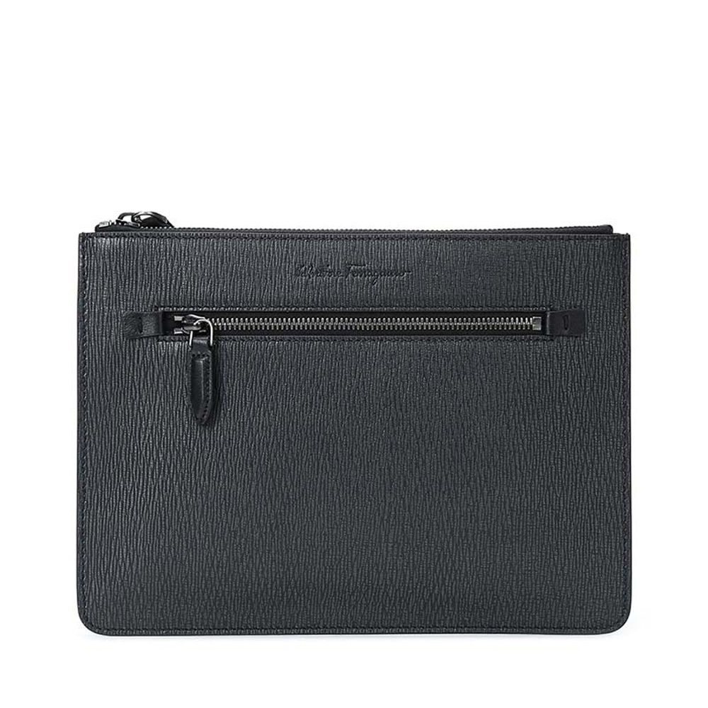 商品[国内直发] Salvatore Ferragamo|SALVATORE FERRAGAMO 男士灰色牛皮旅行证件夹 24-0479-670629,价格¥2289,第1张图片