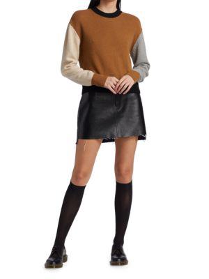 Le Mini Bonded Denim Skirt商品第7张图片规格展示