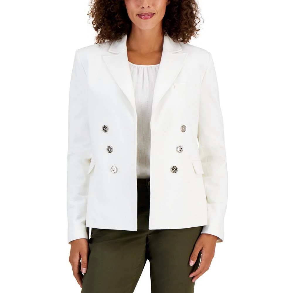 商品Tommy Hilfiger|Women's Notch-Collar Long-Sleeve Ponte Blazer,价格¥400,第1张图片