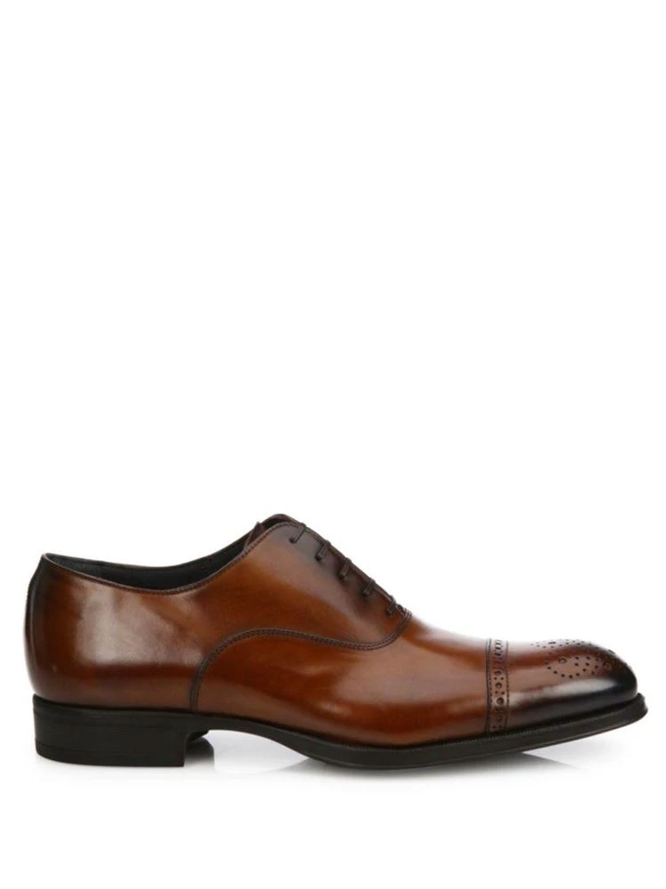 商品To Boot New York|Medallion Leather Cap Toe Oxfords,价格¥2237,第5张图片详细描述