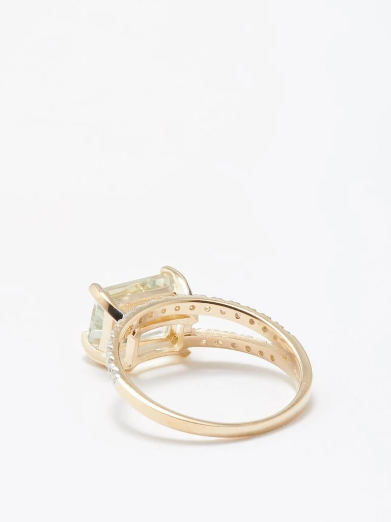 商品MATEO|Point of Focus diamond, amethyst & 14kt gold ring,价格¥15173,第5张图片详细描述