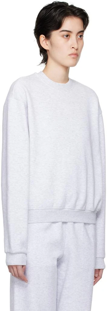 商品SKIMS|Gray Cotton Fleece Classic Crewneck Sweatshirt,价格¥646,第2张图片详细描述