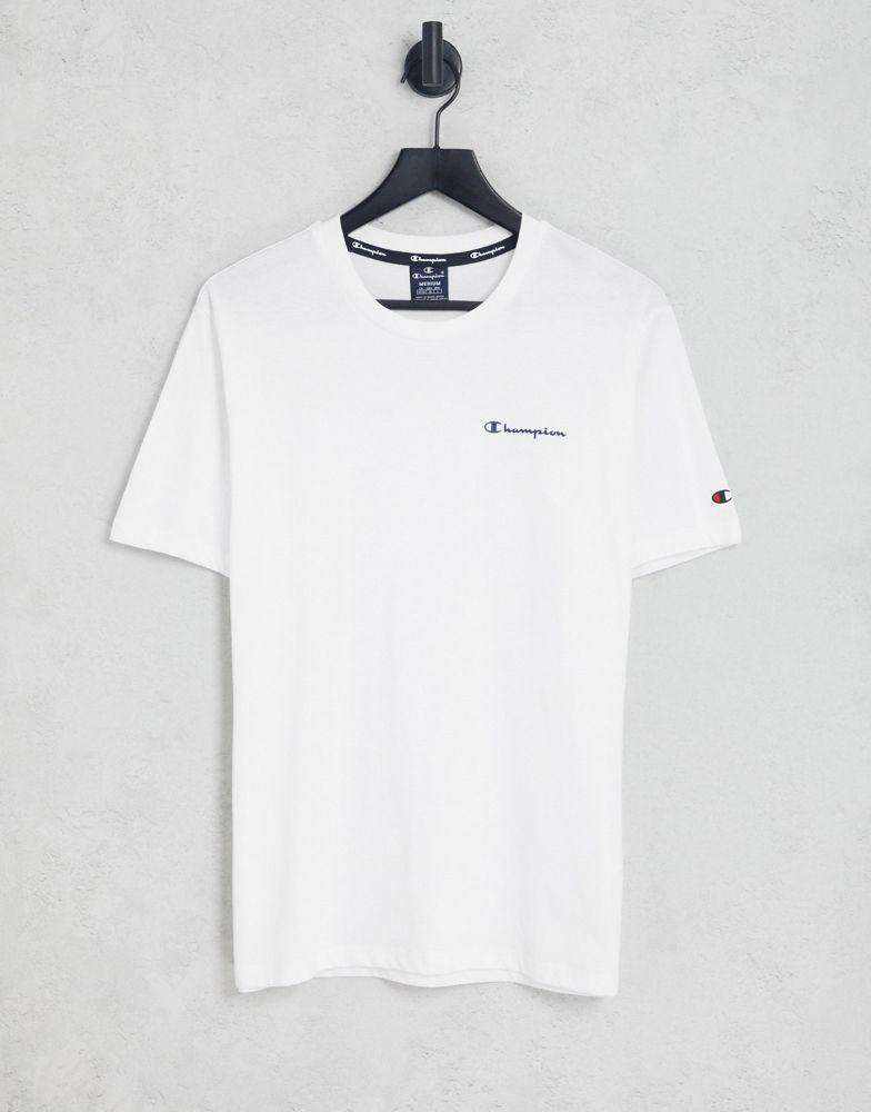 Champion small logo t-shirt in white商品第1张图片规格展示