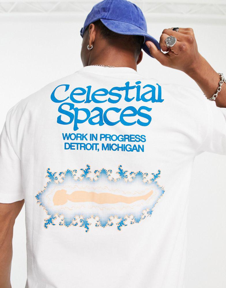 Carhartt WIP spaces backprint t-shirt in white商品第4张图片规格展示