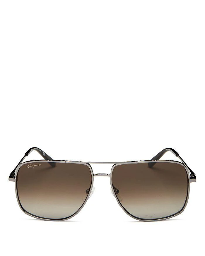 商品Salvatore Ferragamo|Brow Bar Aviator Sunglasses, 60mm,价格¥2770,第1张图片