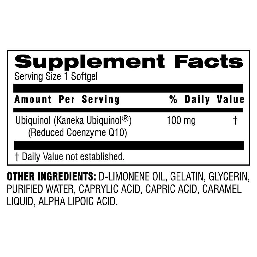 商品Botanic Choice|Ubiquinol 100 mg,价格¥224,第2张图片详细描述