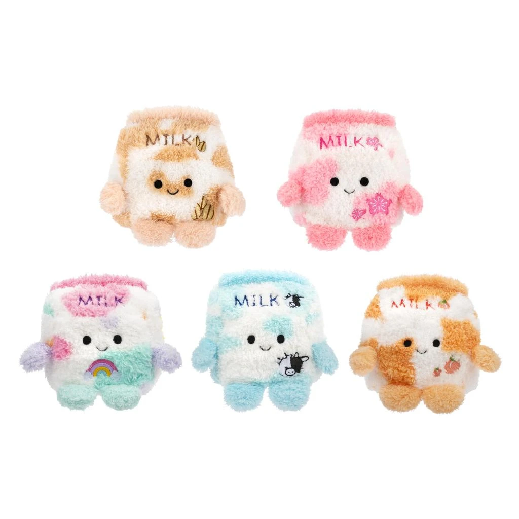 商品BumBumz|BumBumz 4.5-inch MooBumz Plush 5-Pack - Palmer Peach Milk, Charlotte Cereal Milk, Oakley Oat Milk, Maximus Milk Milk, and Sylvia Sakura Milk - from The Makers of Original Squishmallows,价格¥84,第1张图片