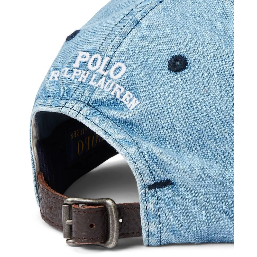 商品Ralph Lauren|Men's Polo Bear Denim Ball Cap,价格¥356,第3张图片详细描述