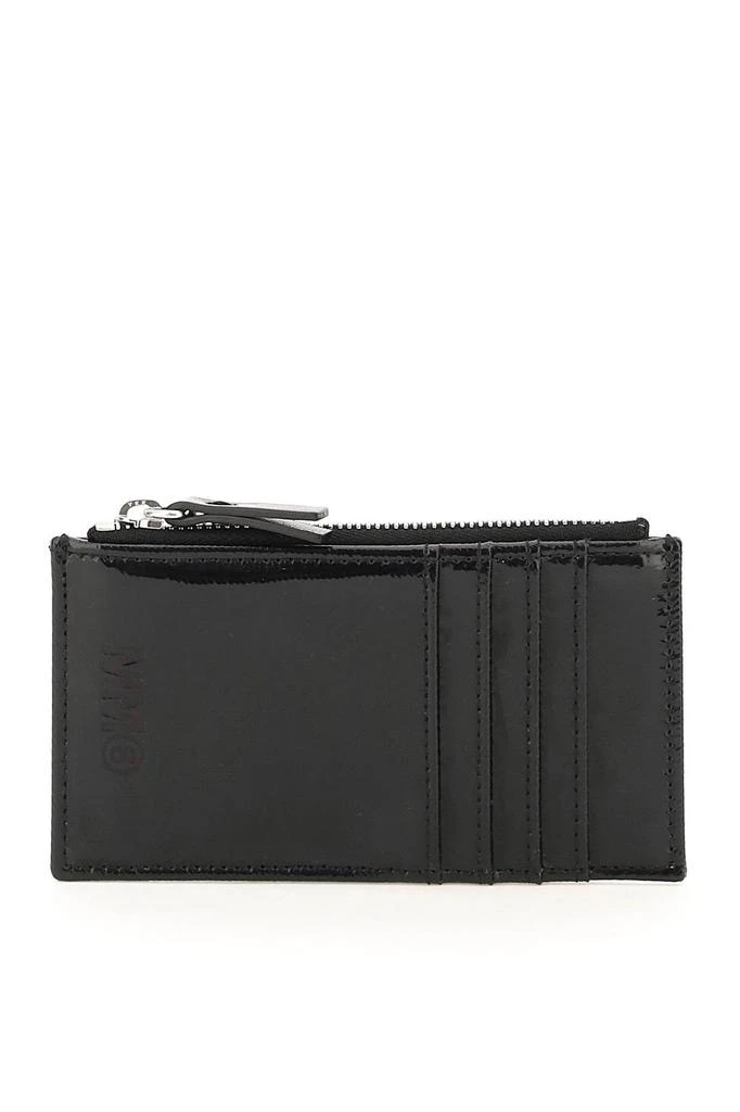 商品MM6|Mm6 maison margiela coated canvas zipped cardholder,价格¥1094,第1张图片