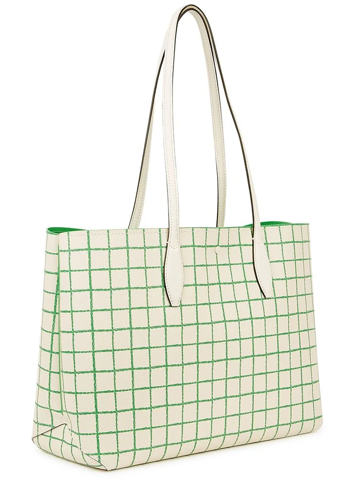 商品Kate Spade|All Day Tennis checked leather tote,价格¥2357,第2张图片详细描述