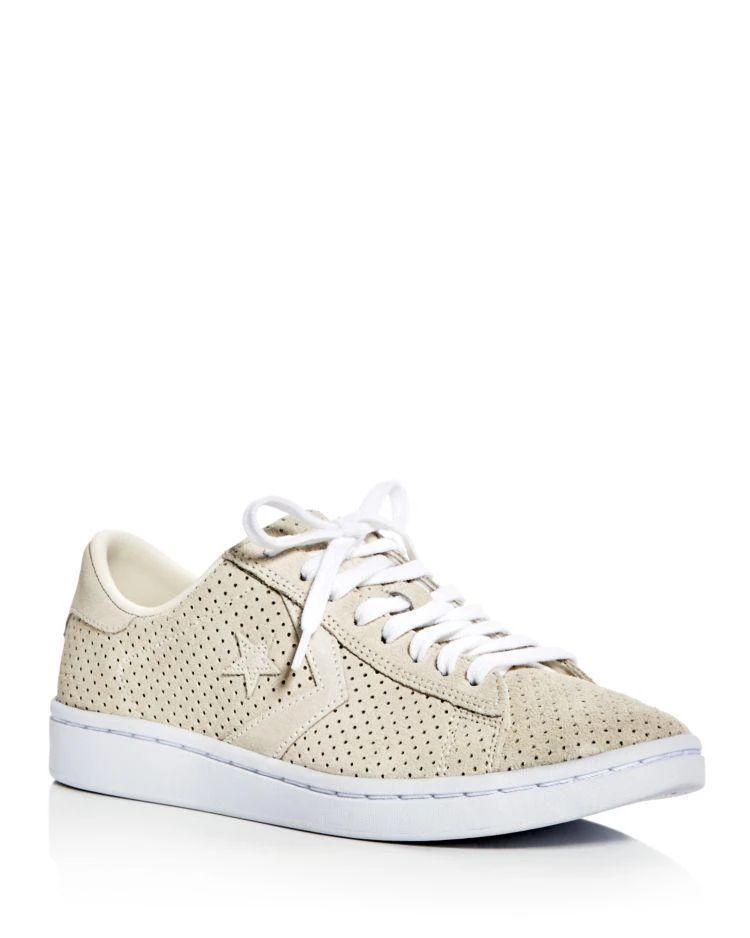 商品Converse|Women's Pro Leather Perforated Suede Lace Up Sneakers,价格¥509,第1张图片