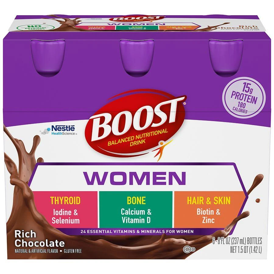 商品Boost|Women Balanced Nutritional Drink Rich Chocolate,价格¥95,第1张图片