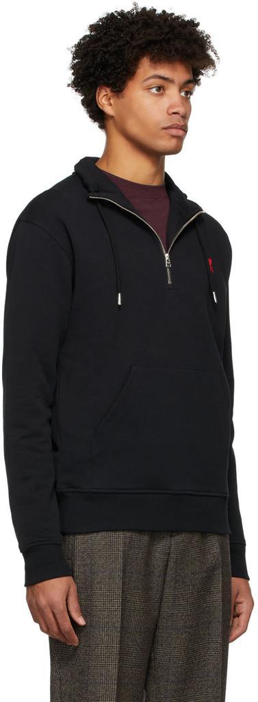 商品AMI|Black Ami de Cœur Zipped Sweatshirt,价格¥2103,第4张图片详细描述
