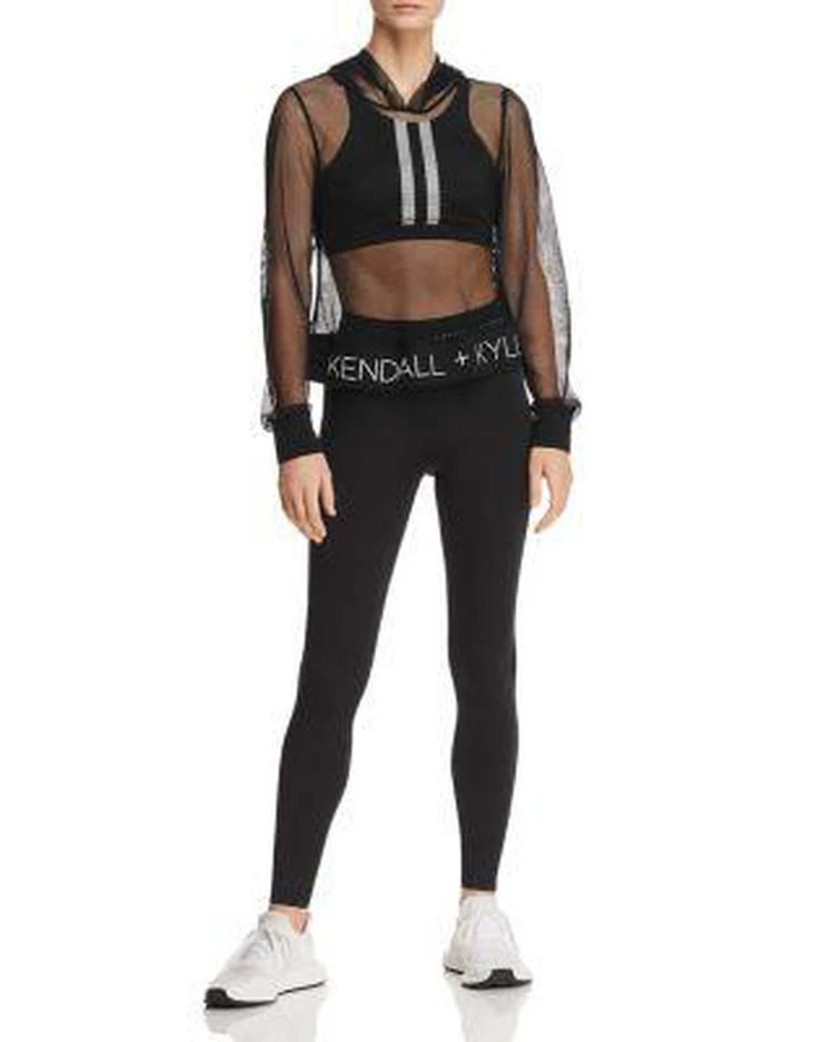 商品KENDALL & KYLIE|Sheer Mesh Hooded Sweatshirt,价格¥175,第2张图片详细描述