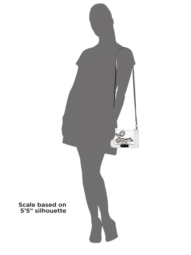商品Rebecca Minkoff|Love with Sayings 真皮斜挎包,价格¥1023,第3张图片详细描述