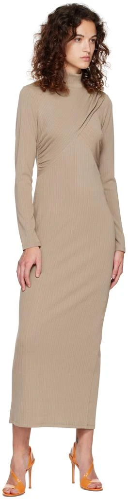 商品Reformation|Taupe Mallorie Midi Dress,价格¥1843,第4张图片详细描述