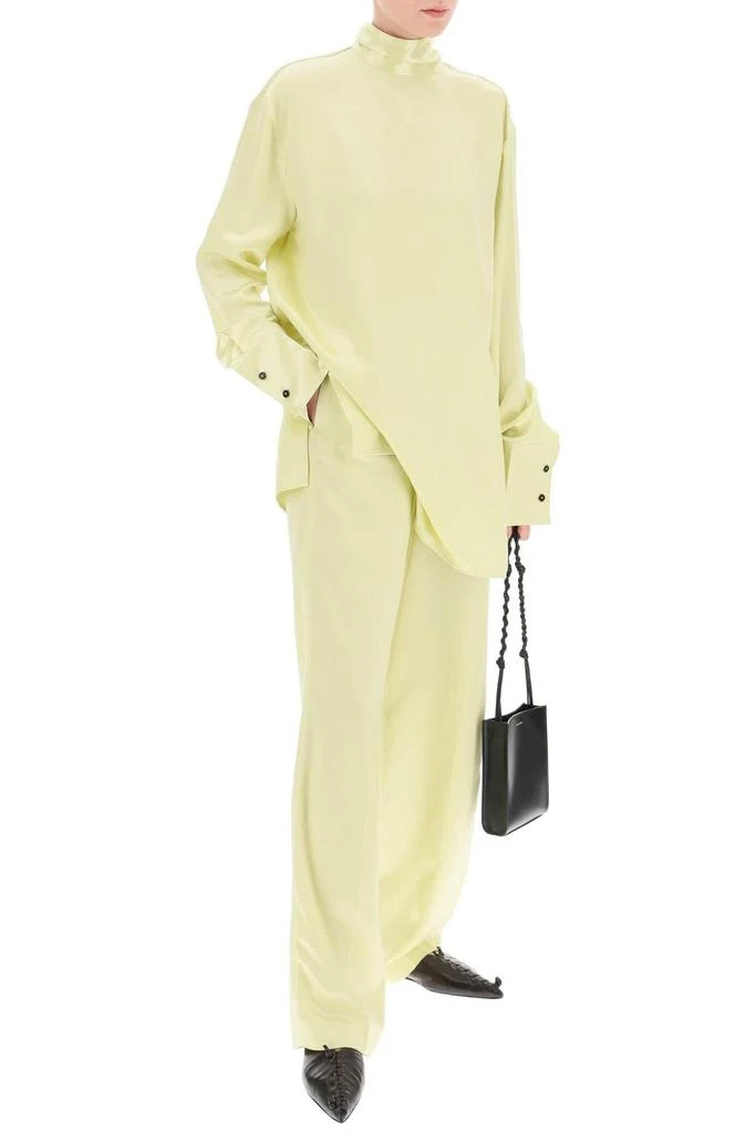 商品Jil Sander|SATIN BLOUSE WITH SHAWL COLLAR,价格¥2711,第2张图片详细描述