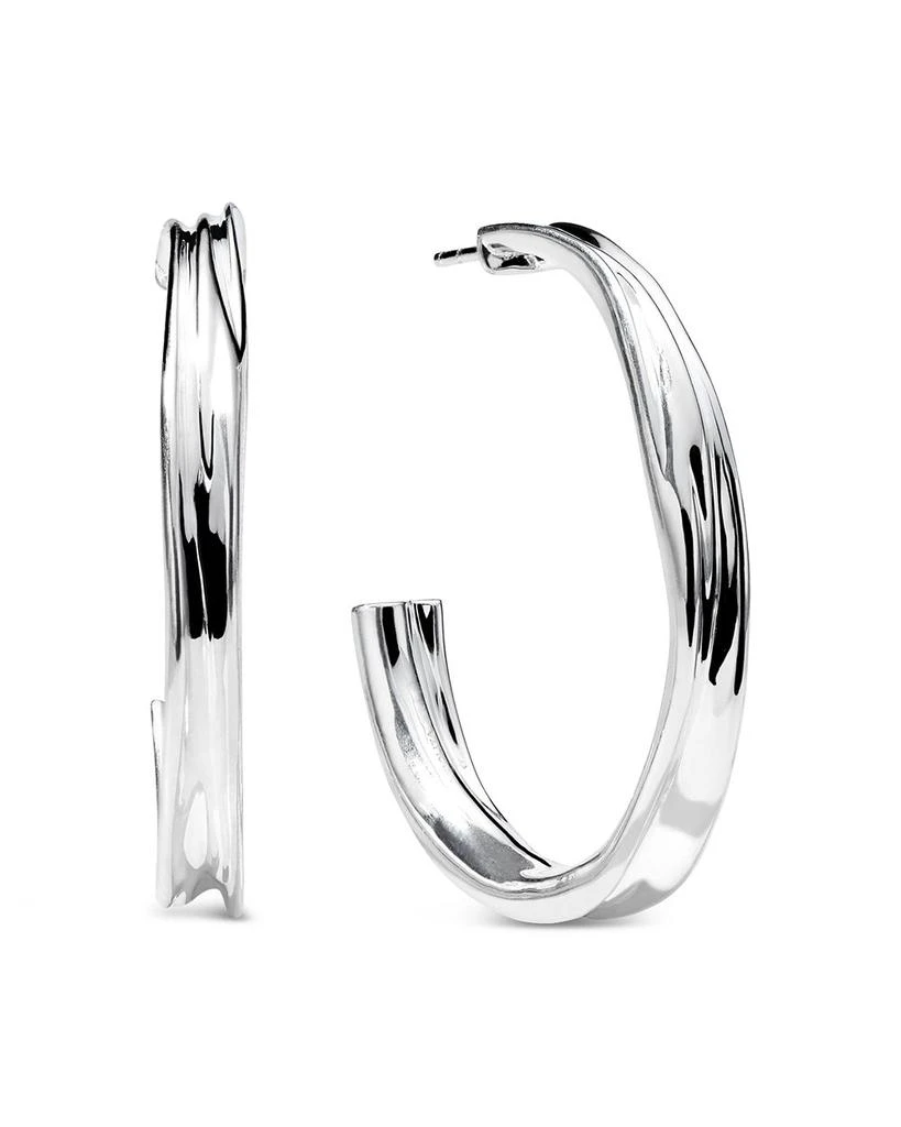 商品Ippolita|Sterling Silver 925 Classico Crush Medium Hoop Earrings,价格¥3370,第1张图片