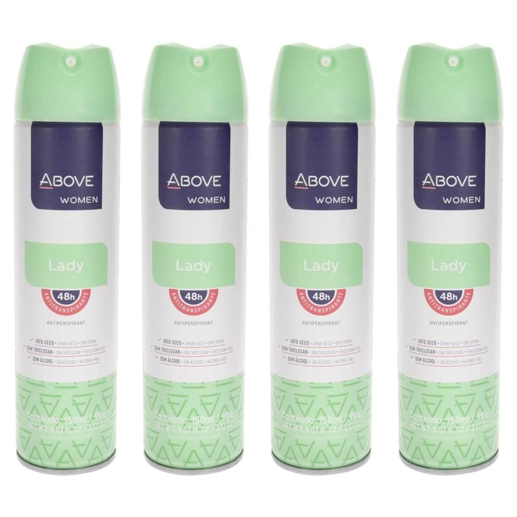 商品Above|3.17 oz 48 Hours Antiperspirant Deodorant for Women - Lady - Pack of 4,价格¥214,第1张图片