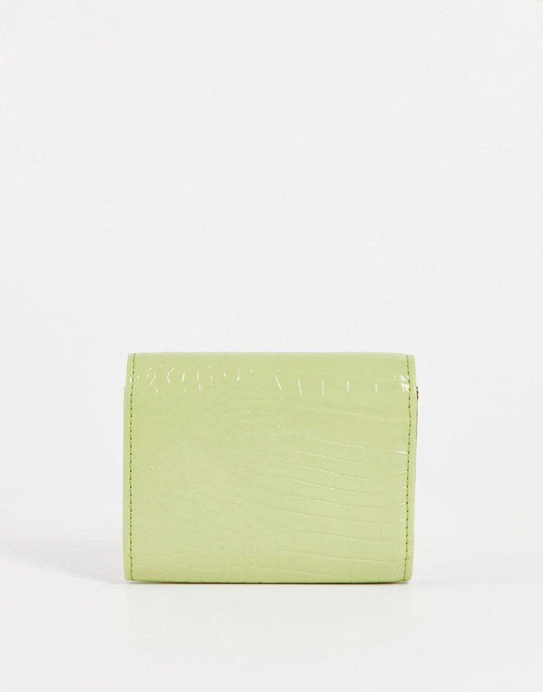 商品ASOS|ASOS DESIGN envelope purse in green croc,价格¥78,第2张图片详细描述