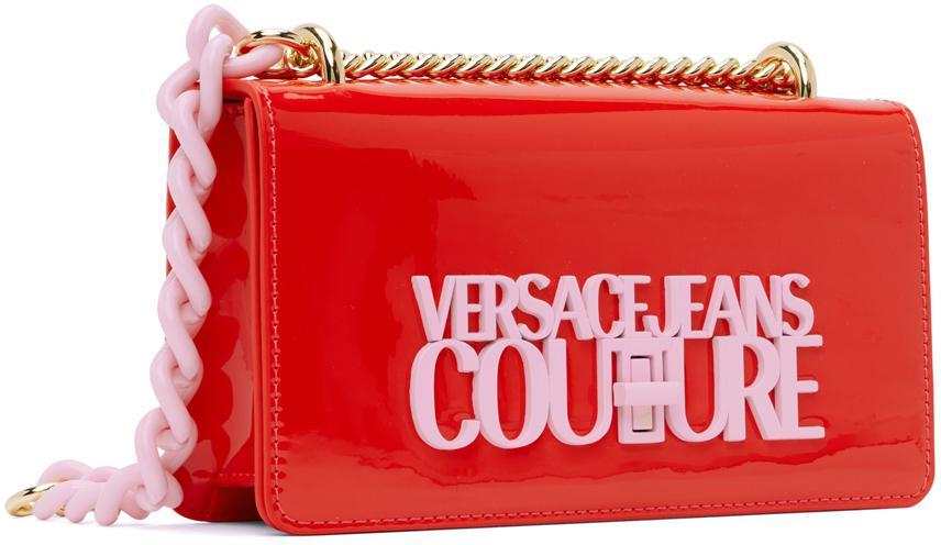 商品Versace|Red Faux-Leather Bag,价格¥1491,第4张图片详细描述