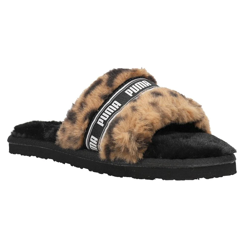 商品Puma|Fluff Cheetah Slide Sandal (Little Kid-Big Kid),价格¥112,第2张图片详细描述